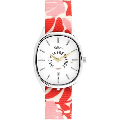 Montre femme Kelton New x Ines De La Fressange Paris Argenté 35/40 mm - Publicité Montre femme Kelton New x Ines De La Fressange Paris Argenté 35/40 mm - Publicité