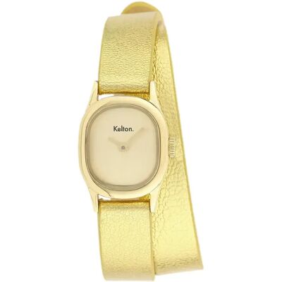 Montre femme Kelton New Minicolo Doré 15/18 mm - Publicité Montre femme Kelton New Minicolo Doré 15/18 mm - Publicité