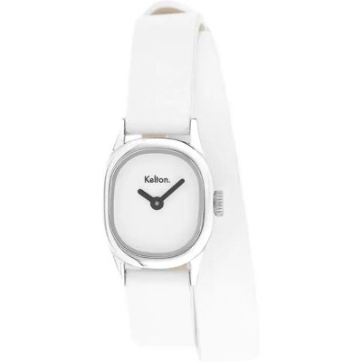 Montre femme Kelton New Minicolo Blanc 15/18 mm - Publicité Montre femme Kelton New Minicolo Blanc 15/18 mm - Publicité