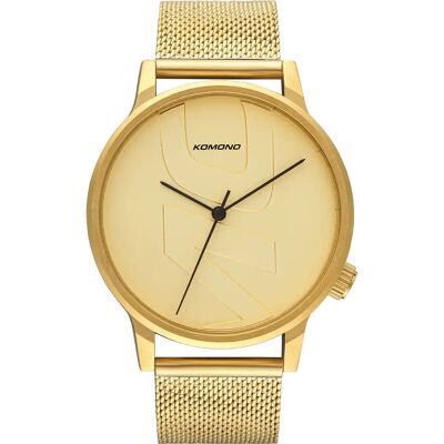 Montre Komono Winston Mesh Tag Doré TU - Publicité Montre Komono Winston Mesh Tag Doré TU - Publicité