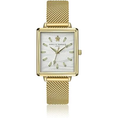 Montre femme Amelia Parker Desert Doré 14x14 mm - Publicité Montre femme Amelia Parker Desert Doré 14x14 mm - Publicité