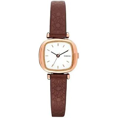 Montre femme Komono Moneypenny Monogram Marron 22/24x7,6x10 mm - Publicité Montre femme Komono Moneypenny Monogram Marron 22/24x7,6x10 mm - Publicité