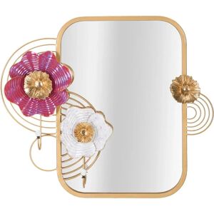 Miroir mural Mauro Ferretti Lovis Multicolore 75x9,5x64,1 cm - Publicité Miroir mural Mauro Ferretti Lovis Multicolore 75x9,5x64,1 cm - Publicité