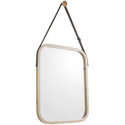 Miroir carré en bambou naturel - Décoration intérieure - Publicité Miroir carré en bambou naturel - Décoration intérieure - Publicité
