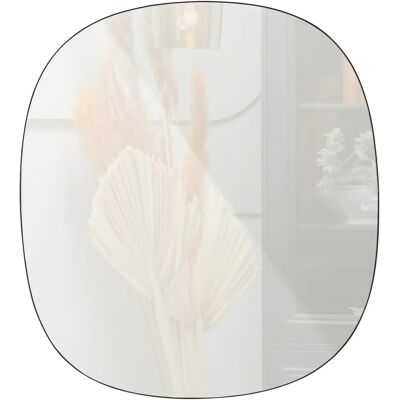 Miroir exclusif WOOOD Philou, noir, 60x55x0,5 cm - Publicité Miroir exclusif WOOOD Philou, noir, 60x55x0,5 cm - Publicité