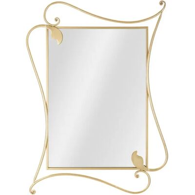 Miroir Mauro Ferretti Petal Doré 80x4x110 cm - Publicité Miroir Mauro Ferretti Petal Doré 80x4x110 cm - Publicité
