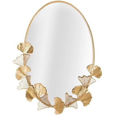 Miroir Mauro Ferretti Little Leaf Doré 5x3x78 cm - Publicité Miroir Mauro Ferretti Little Leaf Doré 5x3x78 cm - Publicité
