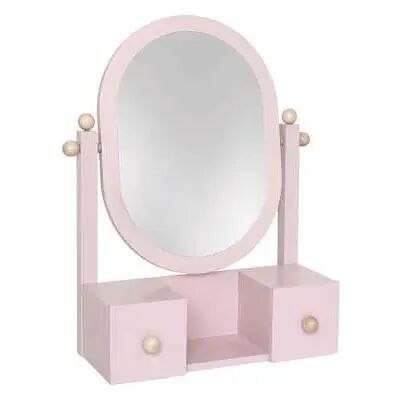 Miroir Rose avec tiroirs de JaBaDaBaDo - Rangement bijoux et miroir - Publicité Miroir Rose avec tiroirs de JaBaDaBaDo - Rangement bijoux et miroir - Publicité