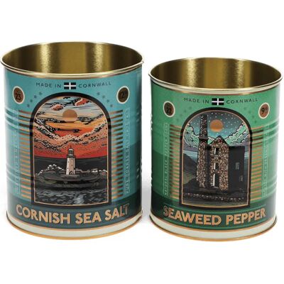 Boîte de rangement Rex London Cornish Salt And Pepper (x2) Bleu 78,0 g - Publicité Boîte de rangement Rex London Cornish Salt And Pepper (x2) Bleu 78,0 g - Publicité