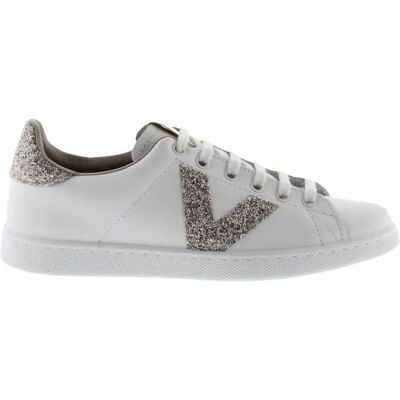 Baskets en cuir Victoria tennis glitter Beige 36 - Publicité Baskets en cuir Victoria tennis glitter Beige 36 - Publicité