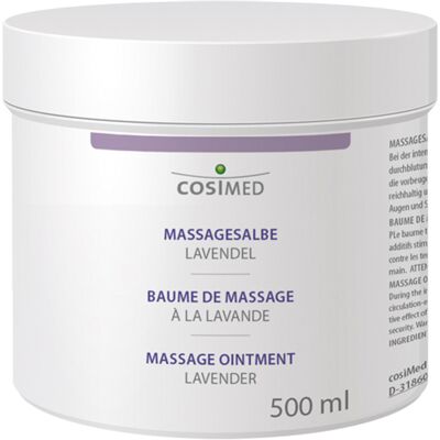 Huile de massage Lavande CosiMed Blanc 500 ml - Publicité Huile de massage Lavande CosiMed Blanc 500 ml - Publicité