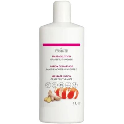 Lotion de massage CosiMed Grapefruit-Ginger Blanc 1 L - Publicité Lotion de massage CosiMed Grapefruit-Ginger Blanc 1 L - Publicité