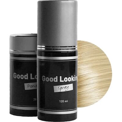 Spray de fixation et poudre cheveux blonds Lanaform Good Looking Blanc 28 g - Publicité Spray de fixation et poudre cheveux blonds Lanaform Good Looking Blanc 28 g - Publicité