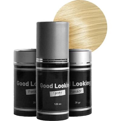 Spray de fixation et poudre cheveux blonds Lanaform Good Looking Noir 120 ml - Publicité Spray de fixation et poudre cheveux blonds Lanaform Good Looking Noir 120 ml - Publicité
