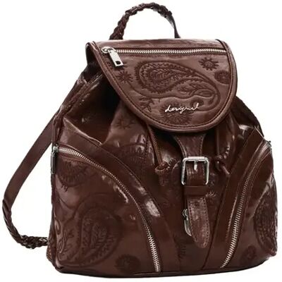 Sac à dos avec motifs décoratif femme Desigual Marron TU - Publicité Sac à dos avec motifs décoratif femme Desigual Marron TU - Publicité