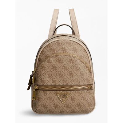 Sac à dos avec logo femme Guess Manhattan II Beige TU - Publicité Sac à dos avec logo femme Guess Manhattan II Beige TU - Publicité