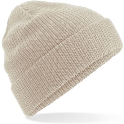 Bonnet coton biologique femme Beechfield Beige TU - Publicité Bonnet coton biologique femme Beechfield Beige TU - Publicité