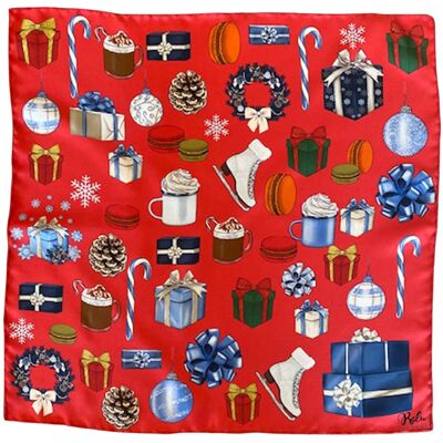Foulard en soie femme Ralu Fine Art Candyland Rouge TU - Publicité Foulard en soie femme Ralu Fine Art Candyland Rouge TU - Publicité