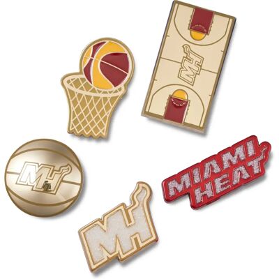 Jibbitz Crocs NBA Miami Heat (x5) Multicolore TU - Publicité Jibbitz Crocs NBA Miami Heat (x5) Multicolore TU - Publicité