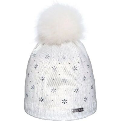 Bonnet femme Eisglut Eval Crystal Blanc TU - Publicité Bonnet femme Eisglut Eval Crystal Blanc TU - Publicité
