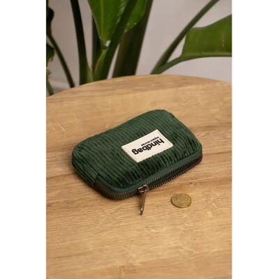Porte-monnaie femme Hindbag Lili velours Vert 13x9 cm - Publicité Porte-monnaie femme Hindbag Lili velours Vert 13x9 cm - Publicité