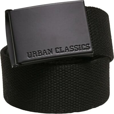 Ceinture Urban Classics coloured buckle canvas Noir L/XL - Publicité Ceinture Urban Classics coloured buckle canvas Noir L/XL - Publicité