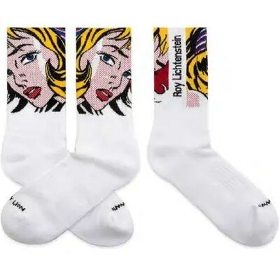 Chaussettes Jimmy Lion Athletic Roy Lichtenstein Girl With Hair Ribbon Blanc 41/46 - Publicité Chaussettes Jimmy Lion Athletic Roy Lichtenstein Girl With Hair Ribbon Blanc 41/46 - Publicité