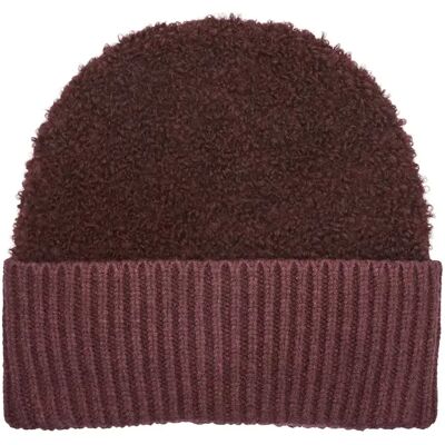 Bonnet en maille bouclée avec doublure douce femme s.Oliver Violet TU - Publicité Bonnet en maille bouclée avec doublure douce femme s.Oliver Violet TU - Publicité