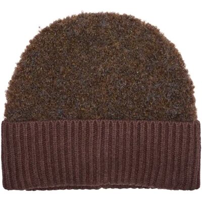 Bonnet en maille bouclée avec doublure douce femme s.Oliver Marron TU - Publicité Bonnet en maille bouclée avec doublure douce femme s.Oliver Marron TU - Publicité