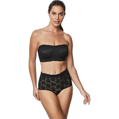 Soutien-gorge bandeau préformé femme Selmark One And Lace Noir XL - Publicité Soutien-gorge bandeau préformé femme Selmark One And Lace Noir XL - Publicité