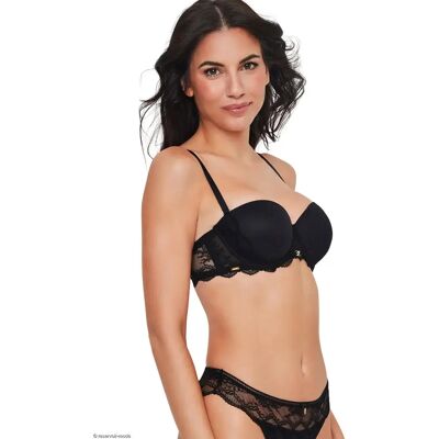 Soutien-gorge bandeau femme Selmark Manuela Mariage Noir 95D - Publicité Soutien-gorge bandeau femme Selmark Manuela Mariage Noir 95D - Publicité