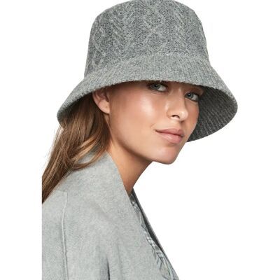 Bob en tricot femme Selmark PC1 Style ADD Gris TU - Publicité Bob en tricot femme Selmark PC1 Style ADD Gris TU - Publicité
