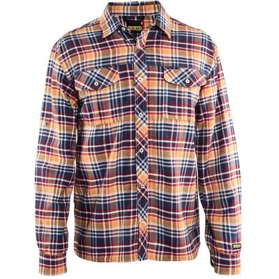 Chemise flanelle Blaklader Orange S - Publicité Chemise flanelle Blaklader Orange S - Publicité