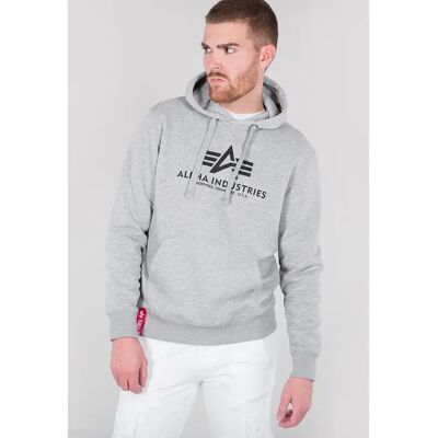 Sweat à capuche Alpha Industries Basic Gris 3XL - Publicité Sweat à capuche Alpha Industries Basic Gris 3XL - Publicité