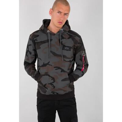 Sweat à capuche Alpha Industries Back Print Camo Noir M - Publicité Sweat à capuche Alpha Industries Back Print Camo Noir M - Publicité