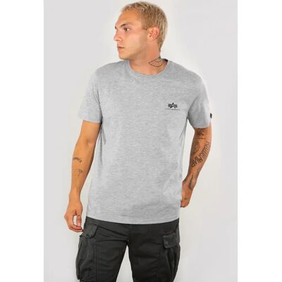 T-shirt Alpha Industries Basic Small Logo Gris 2XL - Publicité T-shirt Alpha Industries Basic Small Logo Gris 2XL - Publicité