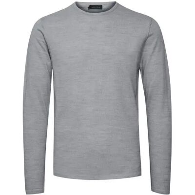 Pull tricot à col rond Casual Friday kent merino Gris S - Publicité Pull tricot à col rond Casual Friday kent merino Gris S - Publicité