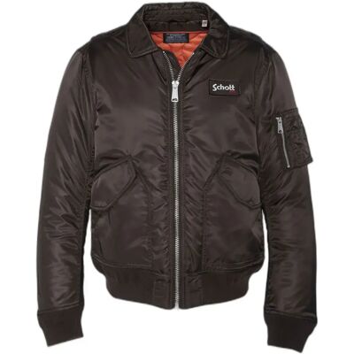 Blouson bomber classique Schott CWU Marron S - Publicité Blouson bomber classique Schott CWU Marron S - Publicité
