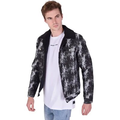 Pro-Ject Blouson texturé col effet laine Project X Paris Noir M - Publicité Pro-Ject Blouson texturé col effet laine Project X Paris Noir M - Publicité