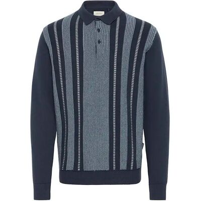 Pull col polo Blend Bertil Bleu M - Publicité Pull col polo Blend Bertil Bleu M - Publicité