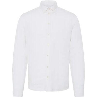Chemise manches longues lin Casual Friday Anton BD Blanc 3XL - Publicité Chemise manches longues lin Casual Friday Anton BD Blanc 3XL - Publicité
