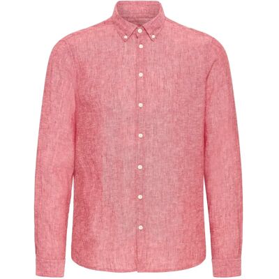 Chemise manches longues lin Casual Friday Anton BD Rouge XL - Publicité Chemise manches longues lin Casual Friday Anton BD Rouge XL - Publicité