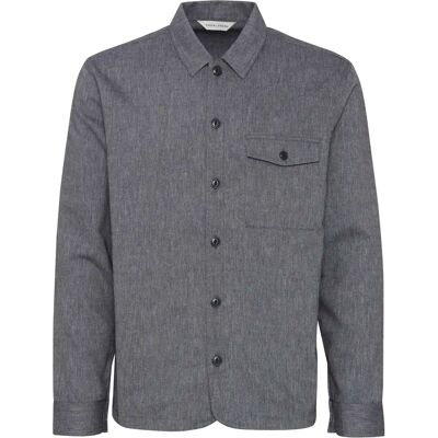 Surchemise manches longues en lin mélangé Casual Friday Augusto 0066 Bleu XL - Publicité Surchemise manches longues en lin mélangé Casual Friday Augusto 0066 Bleu XL - Publicité