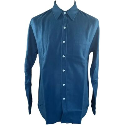 Chemise Colorful Standard Organic Flannel Bleu L - Publicité Chemise Colorful Standard Organic Flannel Bleu L - Publicité