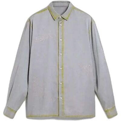 Chemise Desigual Lettering Gris M - Publicité Chemise Desigual Lettering Gris M - Publicité