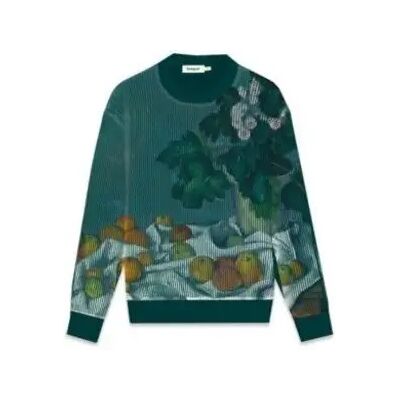 Pull Desigual Printed Masterpiece Vert L - Publicité Pull Desigual Printed Masterpiece Vert L - Publicité