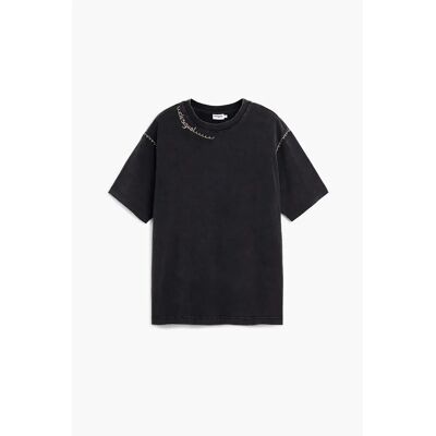 T-shirt couturé Desigual Noir M - Publicité T-shirt couturé Desigual Noir M - Publicité