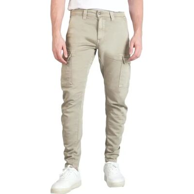 Pantalon cargo fuselé arqué Le Temps des cerises Koge Army Beige 27 - Publicité Pantalon cargo fuselé arqué Le Temps des cerises Koge Army Beige 27 - Publicité