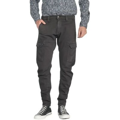 Pantalon cargo fuselé arqué Le Temps des cerises Koge Army Noir 30 - Publicité Pantalon cargo fuselé arqué Le Temps des cerises Koge Army Noir 30 - Publicité
