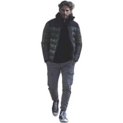 Pantalon cargo fuselé arqué Le Temps des cerises Koge Army Vert 27 - Publicité Pantalon cargo fuselé arqué Le Temps des cerises Koge Army Vert 27 - Publicité